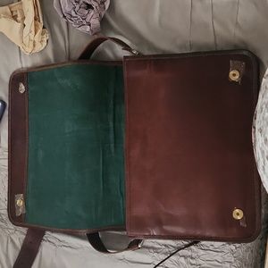 Luxury Shoulder Bag in rich Leather Brown mahogany. Hand crafted.